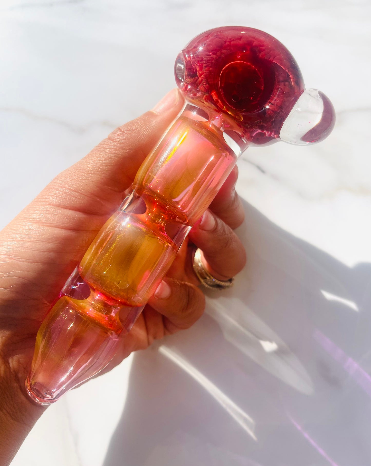 Red Glass Pipe